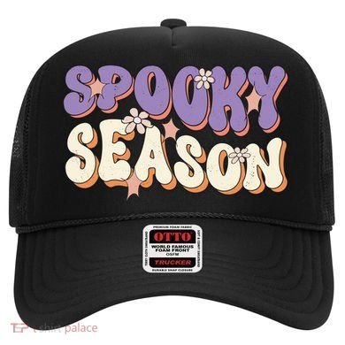 Spooky Season Halloween Groovy Retro Hat