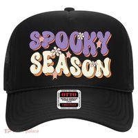 Spooky Season Halloween Groovy Retro Hat thumb 0