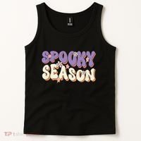 Spooky Season Halloween Groovy Retro Tank Top thumb 2