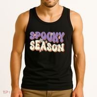 Spooky Season Halloween Groovy Retro Tank Top thumb 3