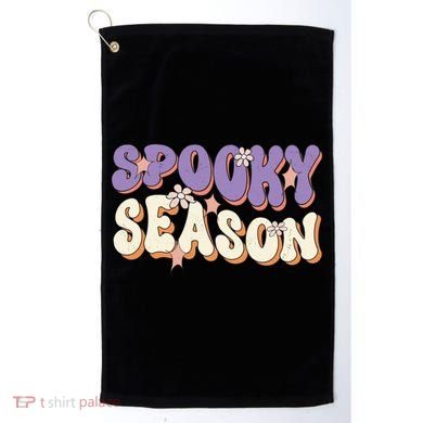 Spooky Season Halloween Groovy Retro Golf Towel