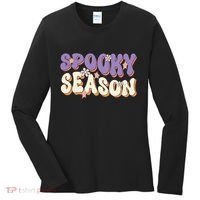 Spooky Season Halloween Groovy Retro Women's Long Sleeve Shirt thumb 0