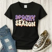 Spooky Season Halloween Groovy Retro Women's T-Shirt thumb 3