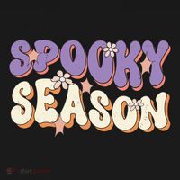 Spooky Season Halloween Groovy Retro Kids Hoodie thumb 5