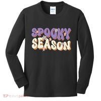 Spooky Season Halloween Groovy Retro Kids Long Sleeve Shirt thumb 0