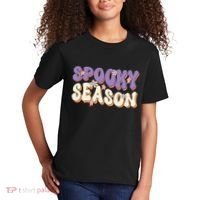 Spooky Season Halloween Groovy Retro Kids T-Shirt thumb 2