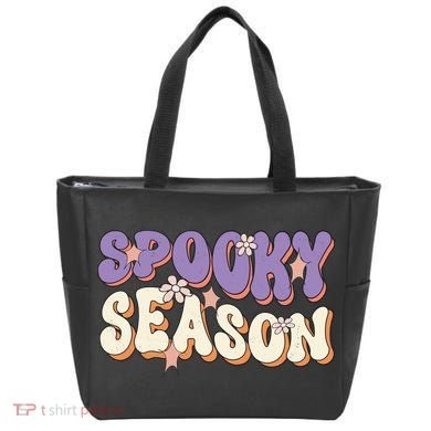 Spooky Season Halloween Groovy Retro Tote Bag