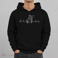 Skater Skateboarder Heartbeat Skateboard Skateboarding Gift Hoodie thumb 0