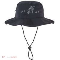 Skater Skateboarder Heartbeat Skateboard Skateboarding Gift Bucket Hat thumb 0