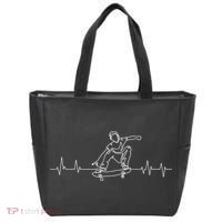 Skater Skateboarder Heartbeat Skateboard Skateboarding Gift Tote Bag thumb 0