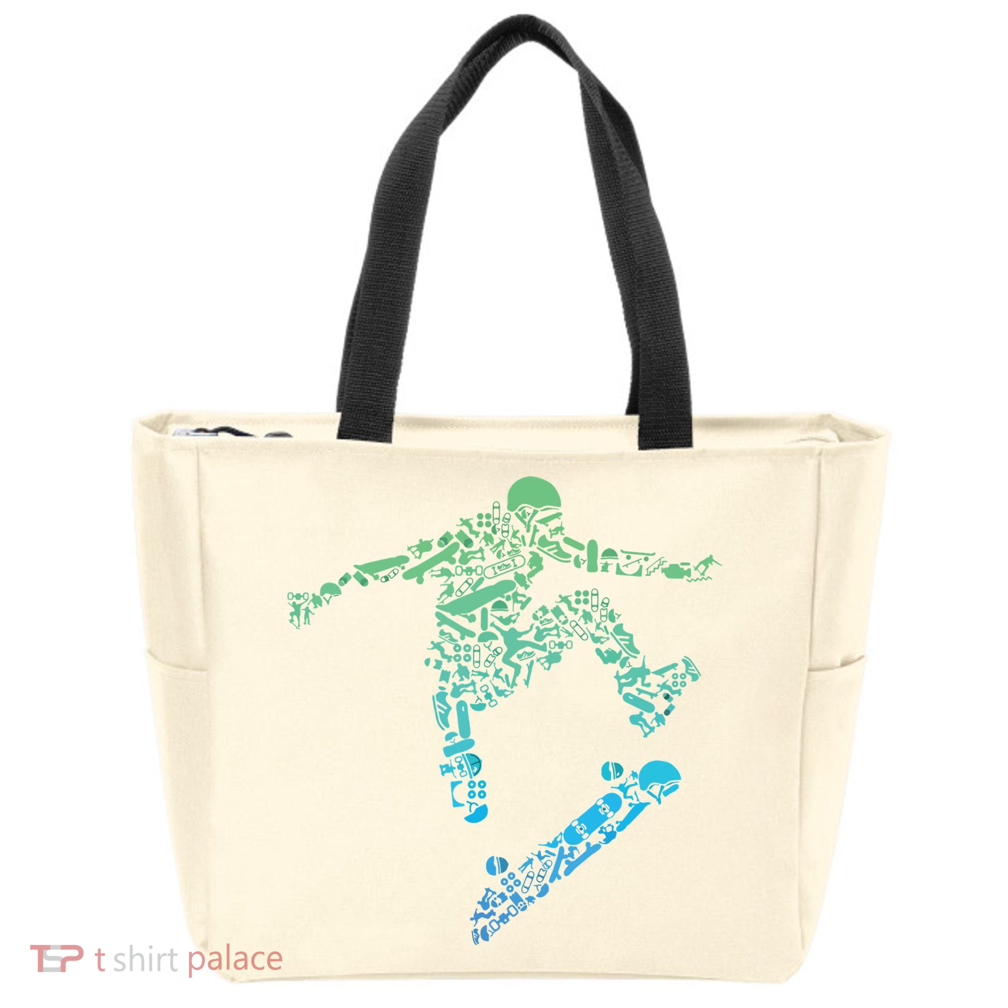 Skater Skateboarding Helmet Gear Skateboard Skateboarder Tote Bag