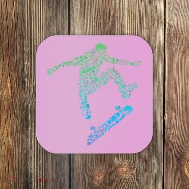 Skater Skateboarding Helmet Gear Skateboard Skateboarder Coaster