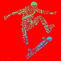 Skater Skateboarding Helmet Gear Skateboard Skateboarder Santa Hat thumb 1