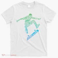Skater Skateboarding Helmet Gear Skateboard Skateboarder T-Shirt thumb 0