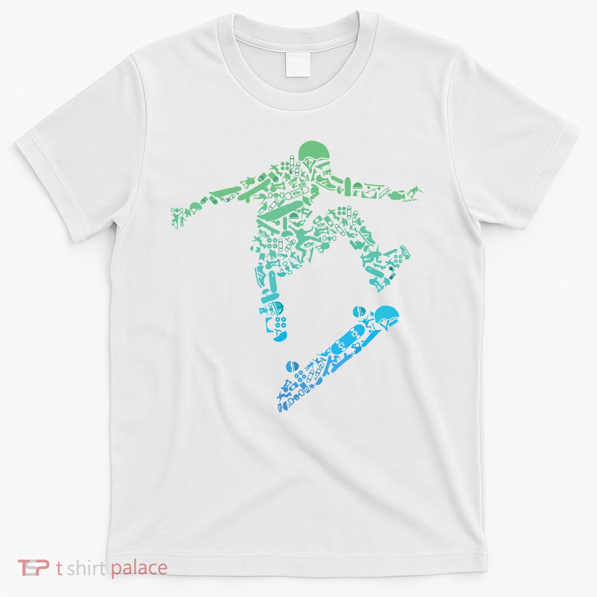 Skater Skateboarding Helmet Gear Skateboard Skateboarder T-Shirt