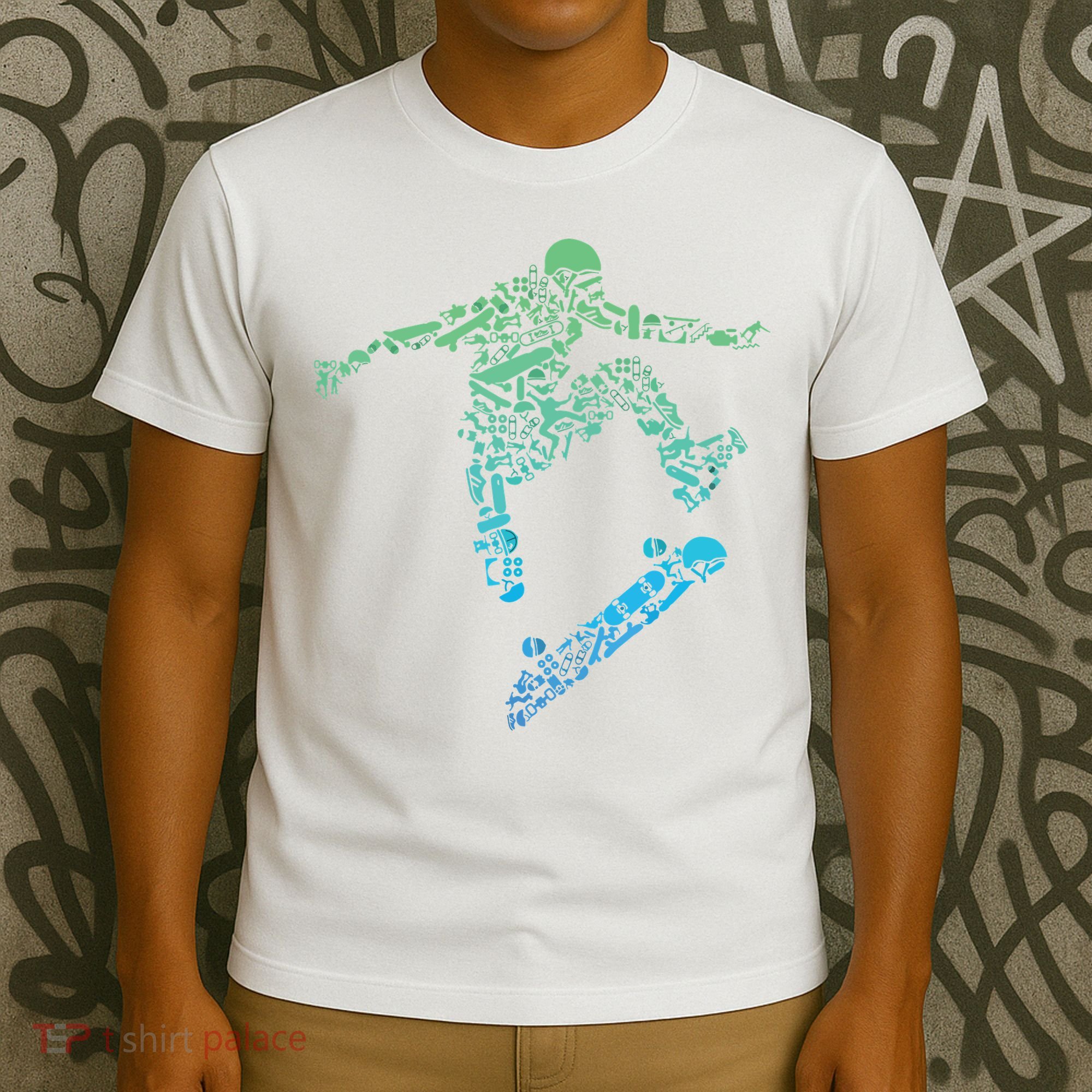 Skater Skateboarding Helmet Gear Skateboard Skateboarder T-Shirt