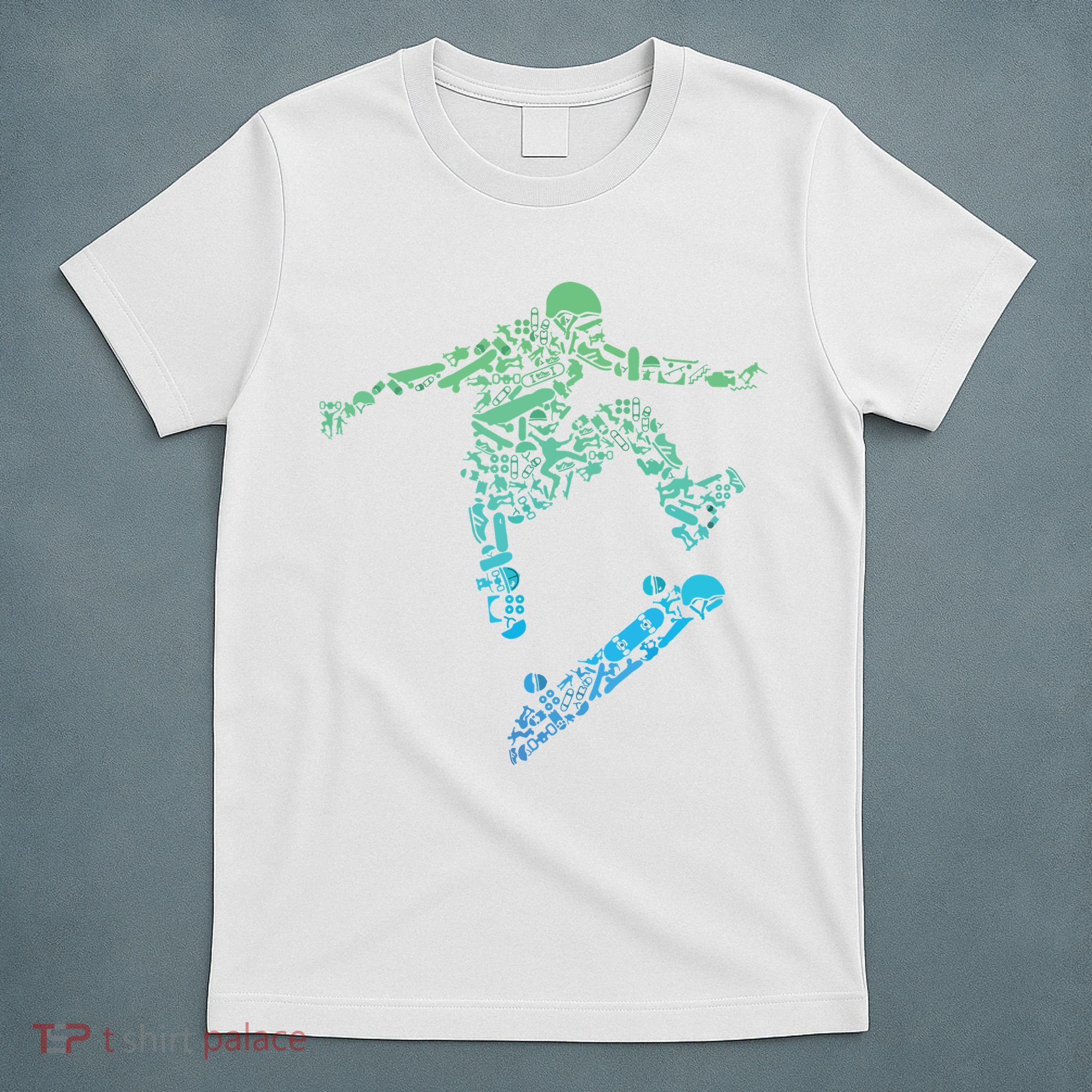 Skater Skateboarding Helmet Gear Skateboard Skateboarder T-Shirt