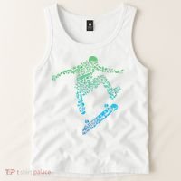 Skater Skateboarding Helmet Gear Skateboard Skateboarder Tank Top thumb 2