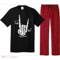 Stay Spooky Halloween Rock Skeleton Pajama Set thumb 0