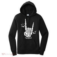 Stay Spooky Halloween Rock Skeleton Women's Hoodie thumb 0