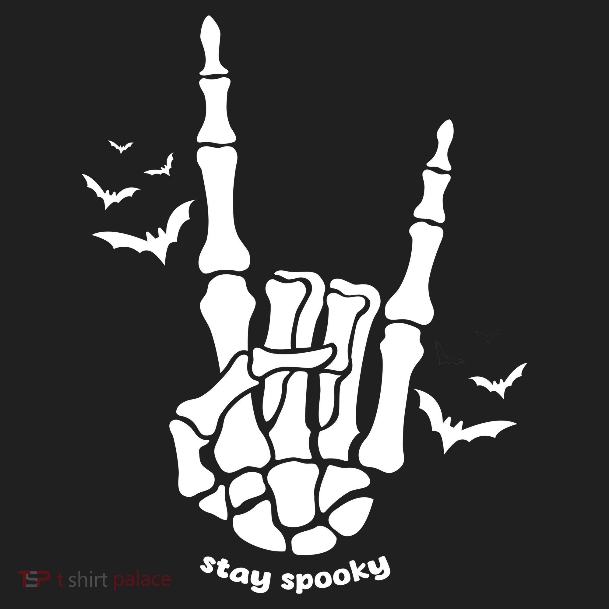 Stay Spooky Halloween Rock Skeleton Tumbler