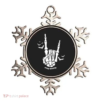 Stay Spooky Halloween Rock Skeleton Ornament