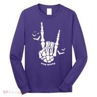 Stay Spooky Halloween Rock Skeleton Long Sleeve Shirt thumb 0