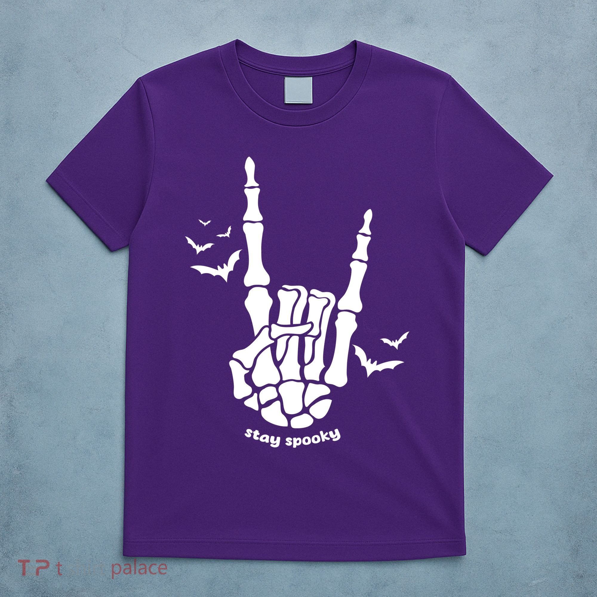 Stay Spooky Halloween Rock Skeleton T-Shirt