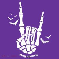 Stay Spooky Halloween Rock Skeleton Coaster thumb 2