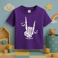 Stay Spooky Halloween Rock Skeleton Toddler T-Shirt thumb 3