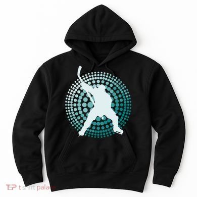 Slap Shot Hockey Lovers Spiral Design Hoodie