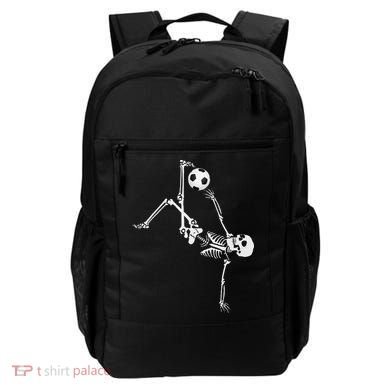 Soccer Skeleton Halloween Soccer Bicycle Kick Backpack