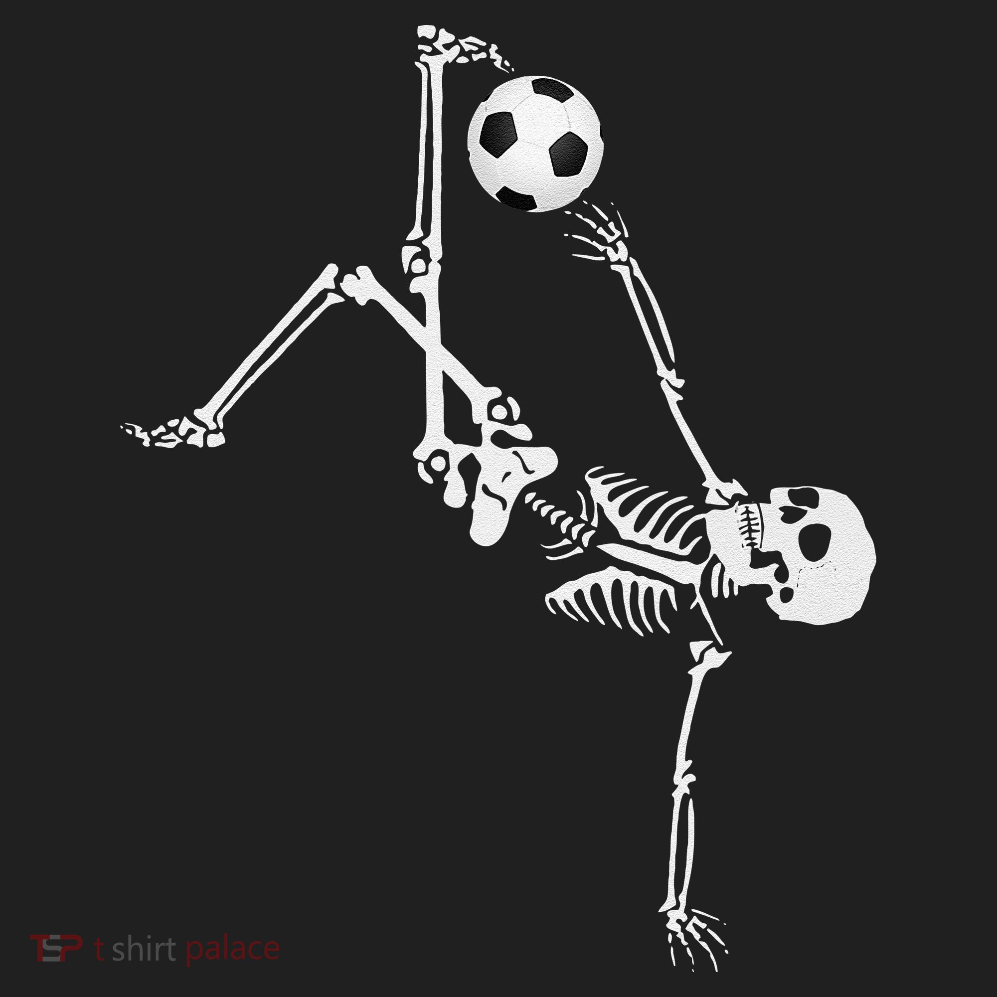 Soccer Skeleton Halloween Soccer Bicycle Kick Beanie