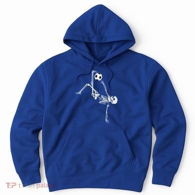 Soccer Skeleton Halloween Soccer Bicycle Kick Hoodie