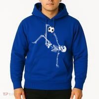 Soccer Skeleton Halloween Soccer Bicycle Kick Hoodie thumb 2