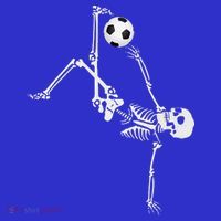 Soccer Skeleton Halloween Soccer Bicycle Kick Long Sleeve Shirt thumb 2