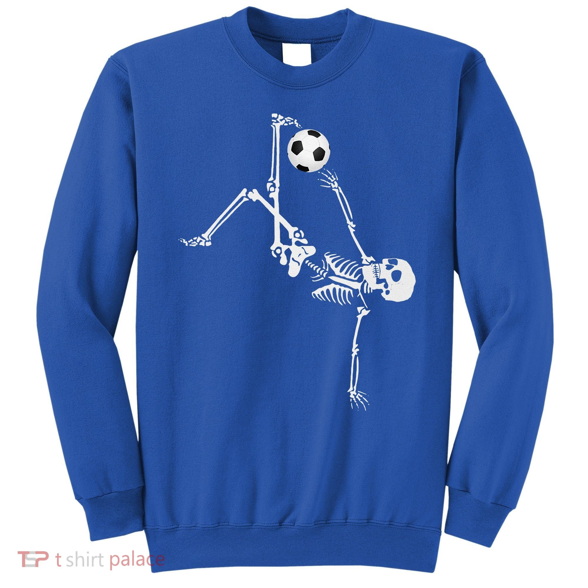 Soccer Skeleton Halloween Soccer Bicycle Kick Sweatshirt