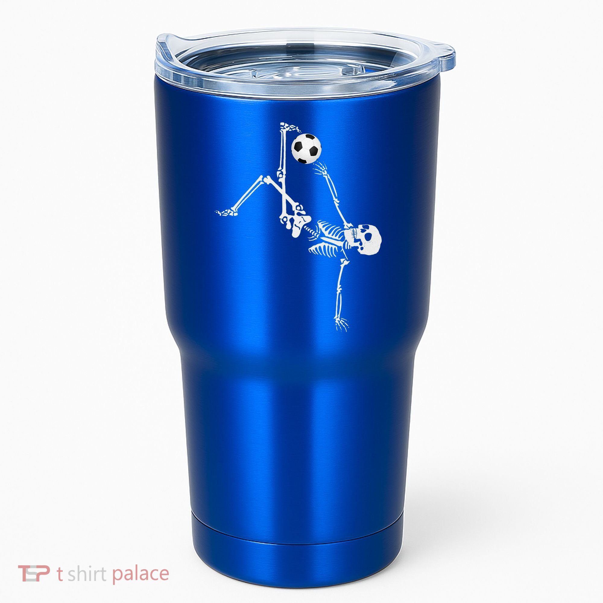 Soccer Skeleton Halloween Soccer Bicycle Kick Tumbler