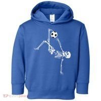 Soccer Skeleton Halloween Soccer Bicycle Kick Toddler Hoodie thumb 0