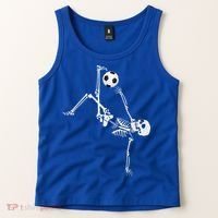 Soccer Skeleton Halloween Soccer Bicycle Kick Tank Top thumb 2