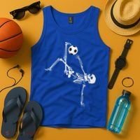 Soccer Skeleton Halloween Soccer Bicycle Kick Tank Top thumb 4