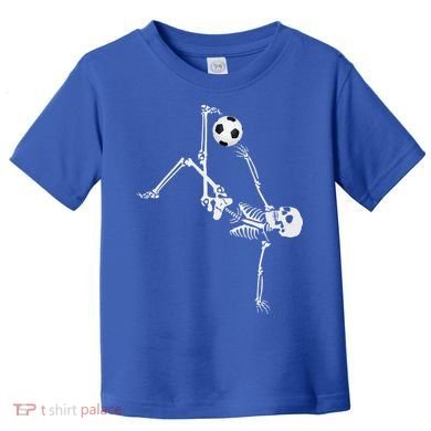 Soccer Skeleton Halloween Soccer Bicycle Kick Toddler T-Shirt