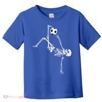 Soccer Skeleton Halloween Soccer Bicycle Kick Toddler T-Shirt thumb 0