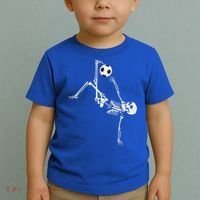 Soccer Skeleton Halloween Soccer Bicycle Kick Toddler T-Shirt thumb 2