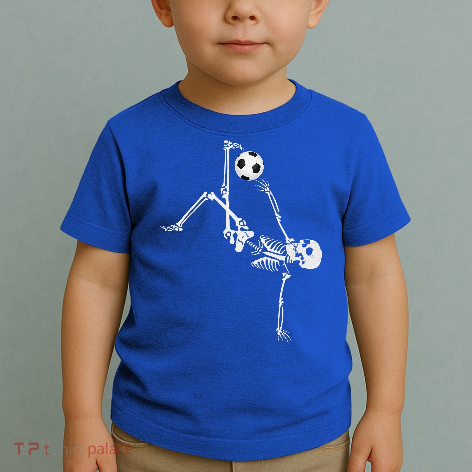 Soccer Skeleton Halloween Soccer Bicycle Kick Toddler T-Shirt