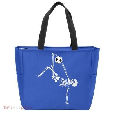Soccer Skeleton Halloween Soccer Bicycle Kick Tote Bag