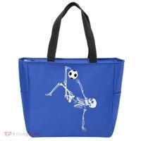 Soccer Skeleton Halloween Soccer Bicycle Kick Tote Bag thumb 0