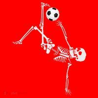 Soccer Skeleton Halloween Soccer Bicycle Kick Santa Hat thumb 1