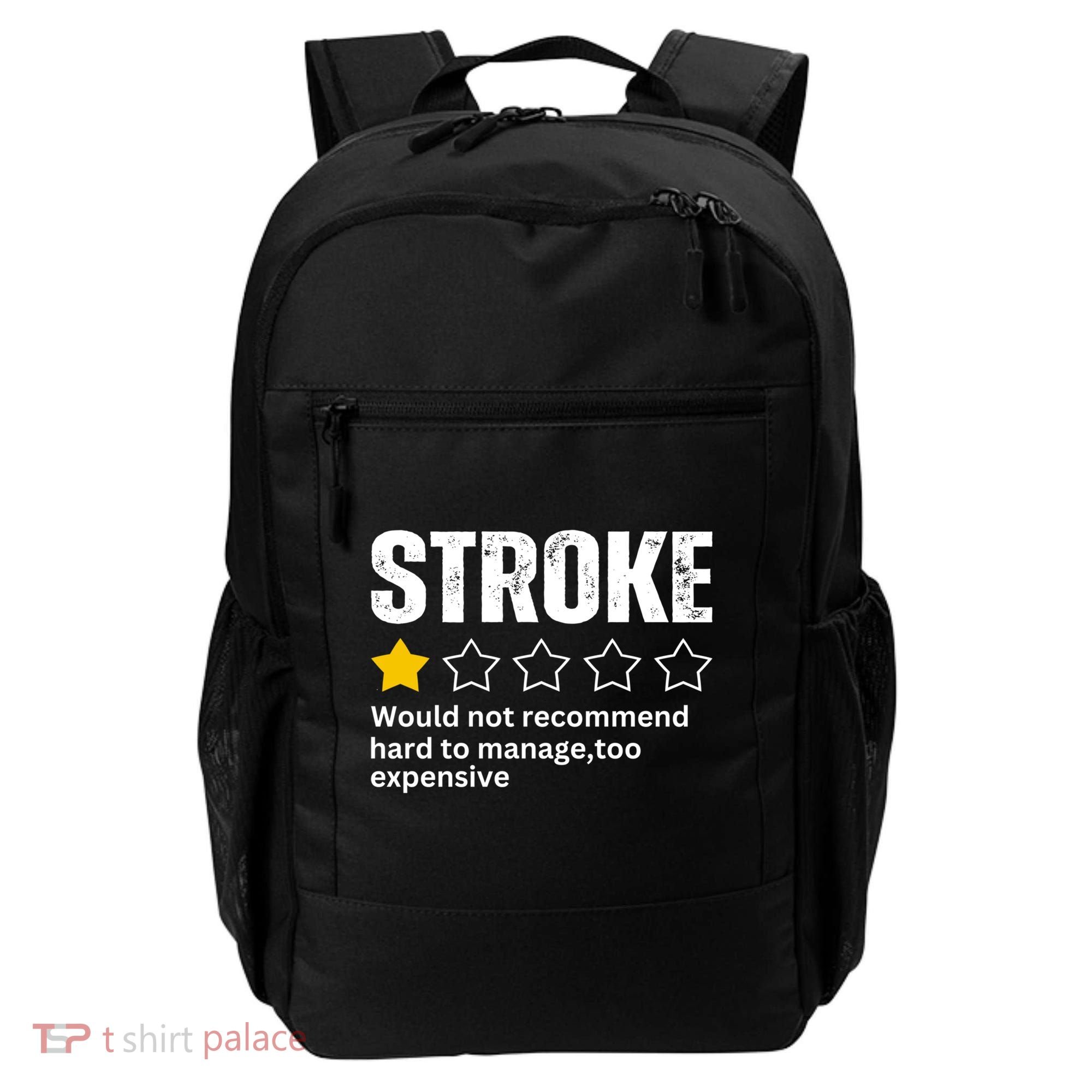 Stroke Survivor Heart Disease Warrior Fighter Cardiac Arrest Gift Backpack