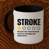 Stroke Survivor Heart Disease Warrior Fighter Cardiac Arrest Gift Coffee Mug thumb 2